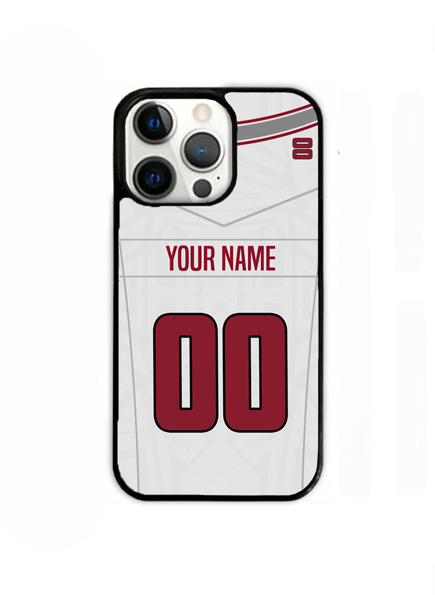 Arizona White - Football Colors 25 Personalized Name & Number