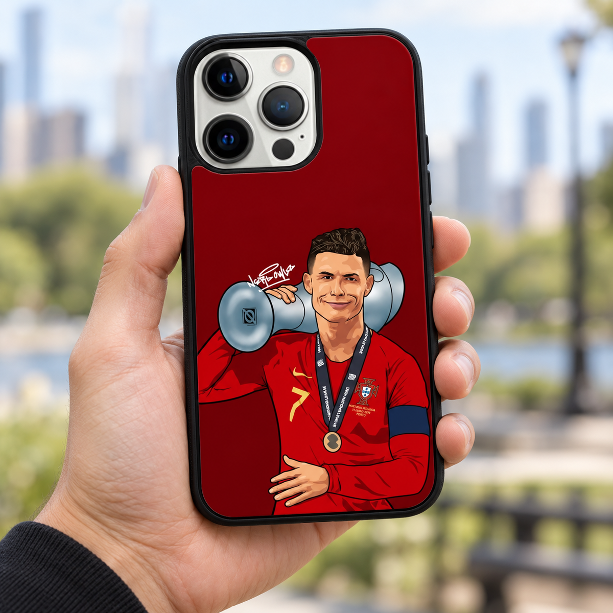 Cristiano Ronaldo Graffiti Art Phone Case – Cool CR7 Design for iPhone & Samsung — lifestyle