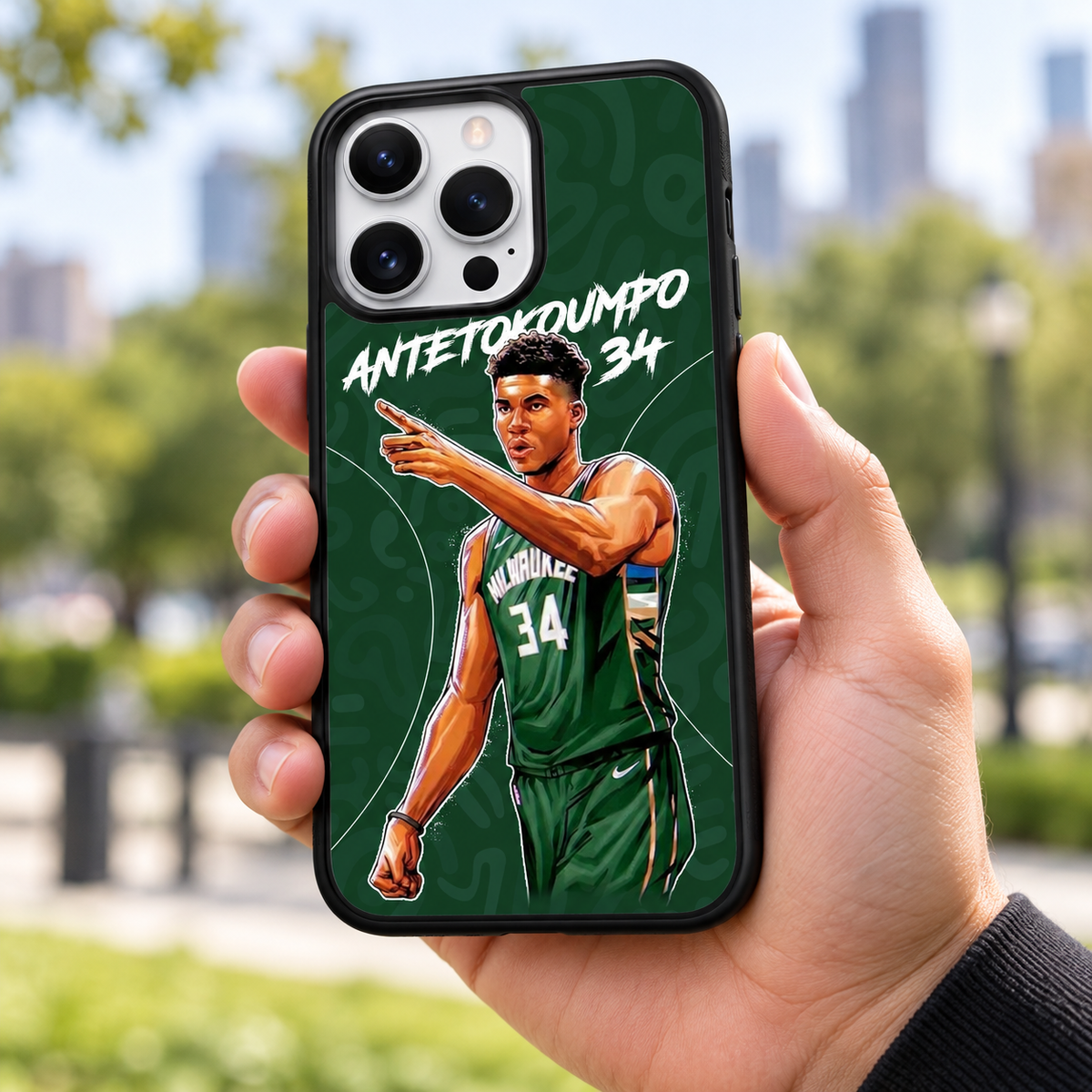 Antetokounmpo Graffiti Phone Case For iPhone and Samsung — lifestyle