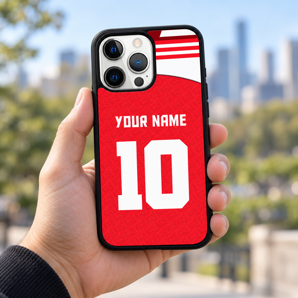 Arsenal Home Colors 25/26 Phone Case for iPhone & Samsung — lifestyle