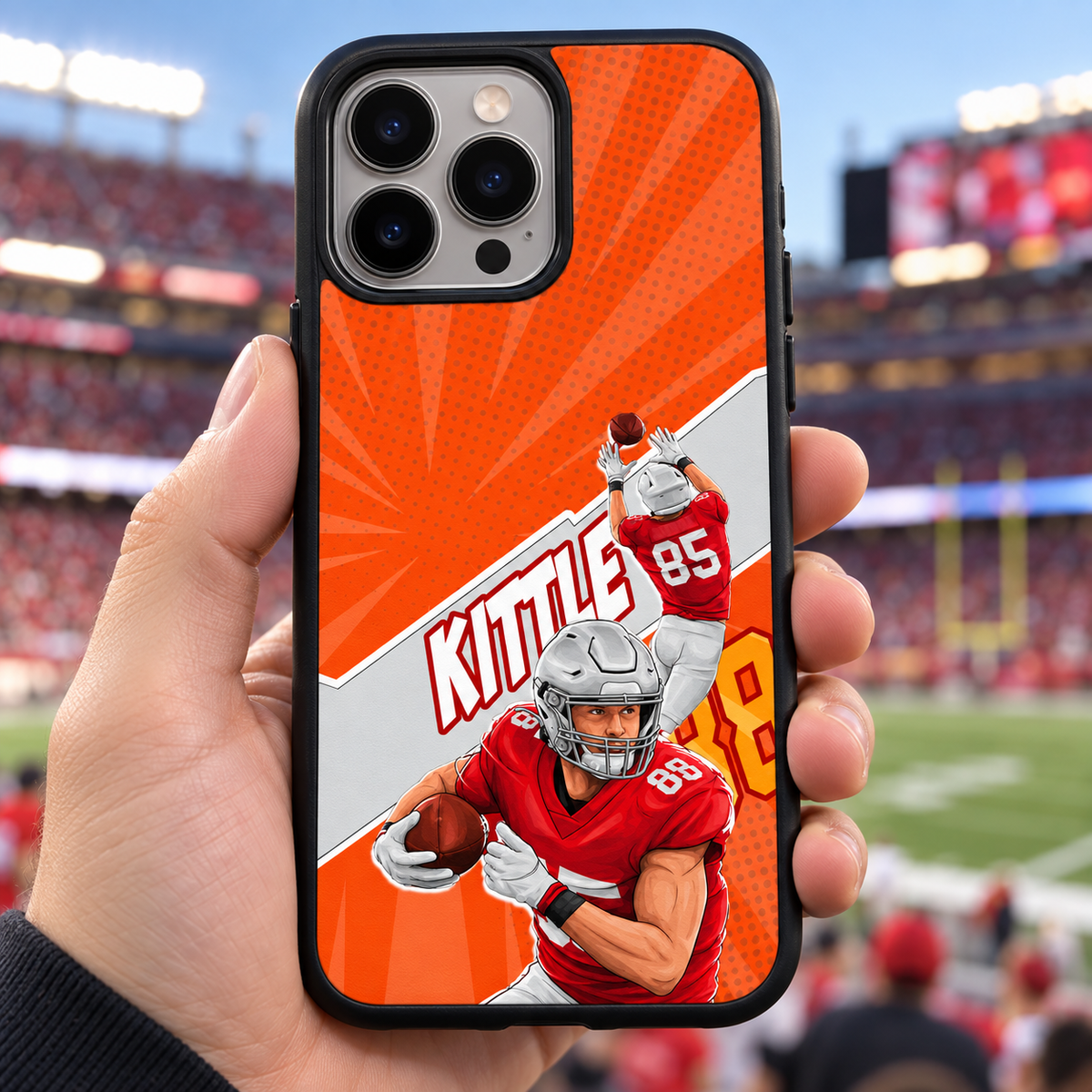 George Kittle graffiti TPU phone case lifestyle