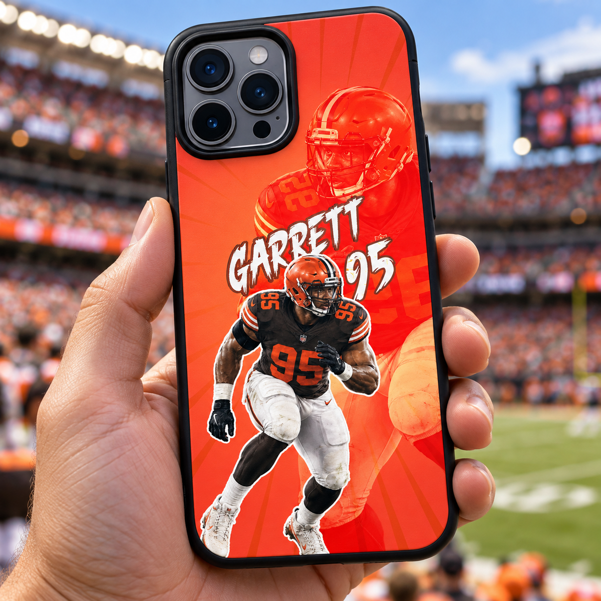 Myles Garrett graffiti TPU phone case lifestyle