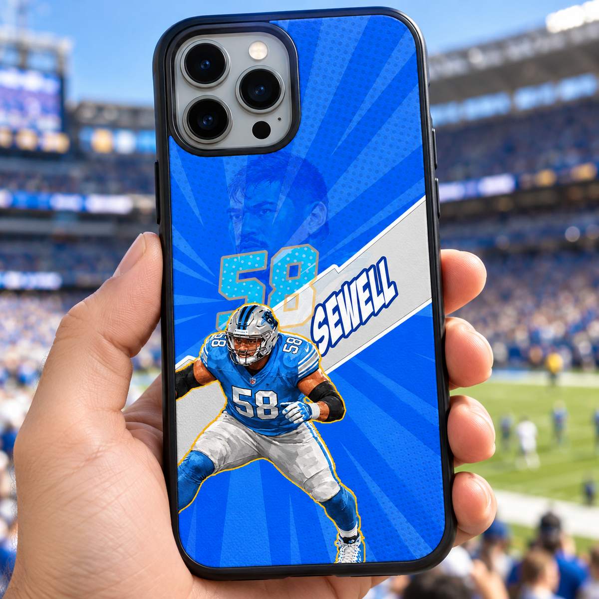 Penei Sewell graffiti TPU phone case lifestyle