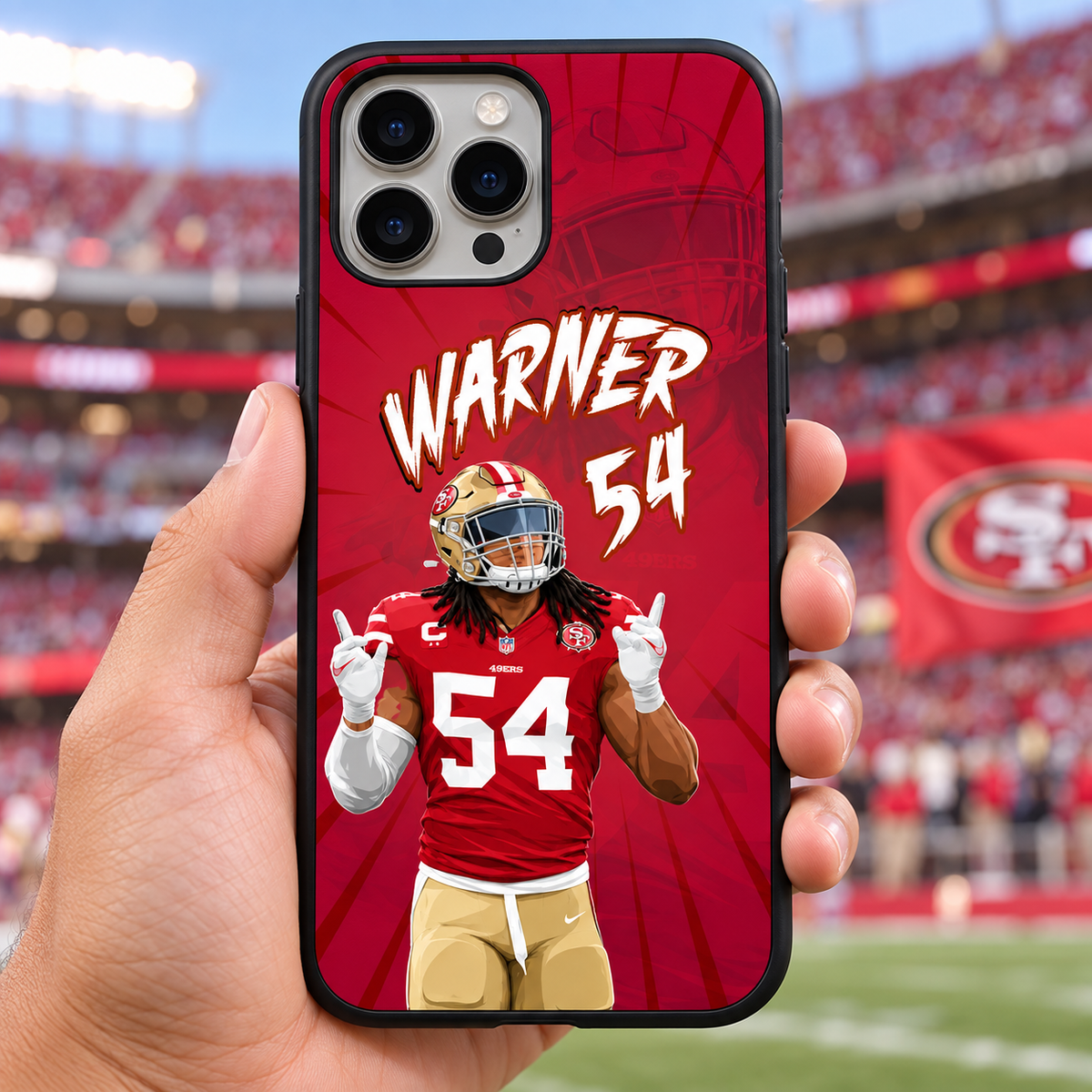 Fred Warner graffiti TPU phone case lifestyle