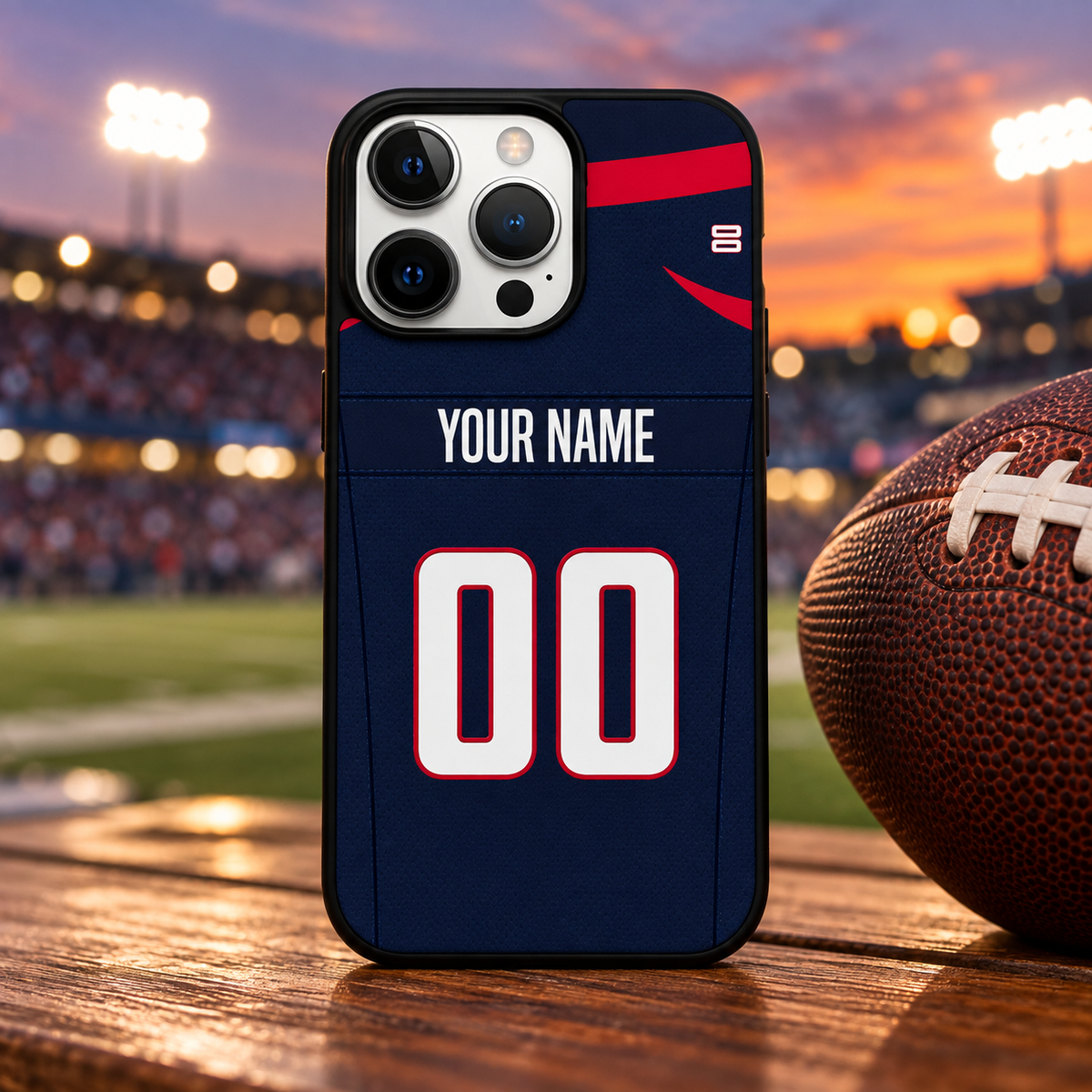 Houston personalized phone case lifestyle mockup