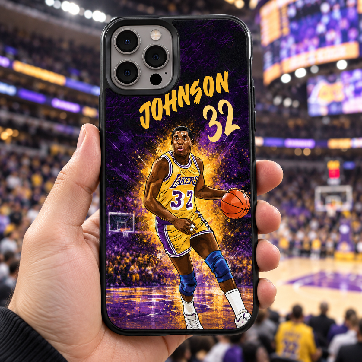 Magic Johnson graffiti TPU case lifestyle