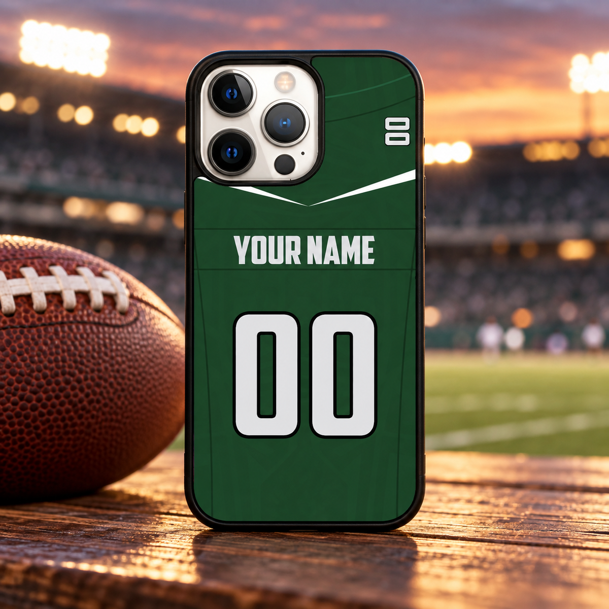 New York Jets personalized phone case lifestyle mockup
