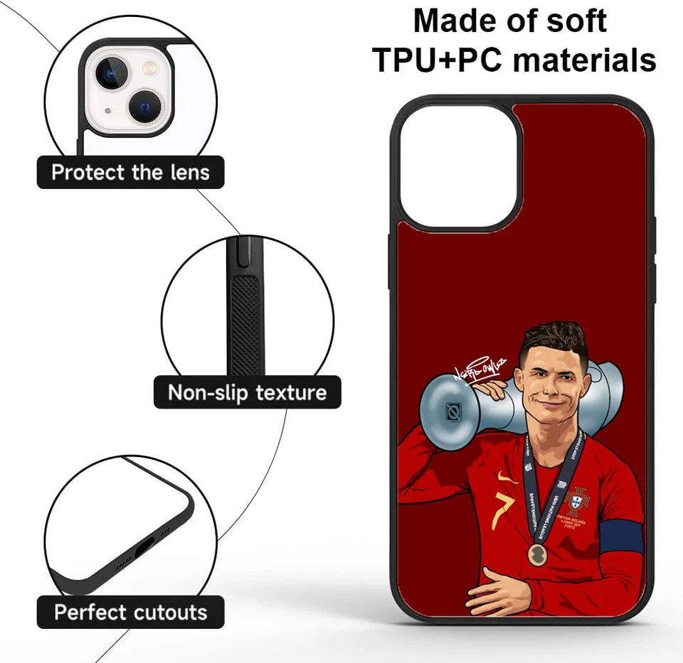 Cristiano Ronaldo Graffiti Art Phone Case – Cool CR7 Design for iPhone & Samsung