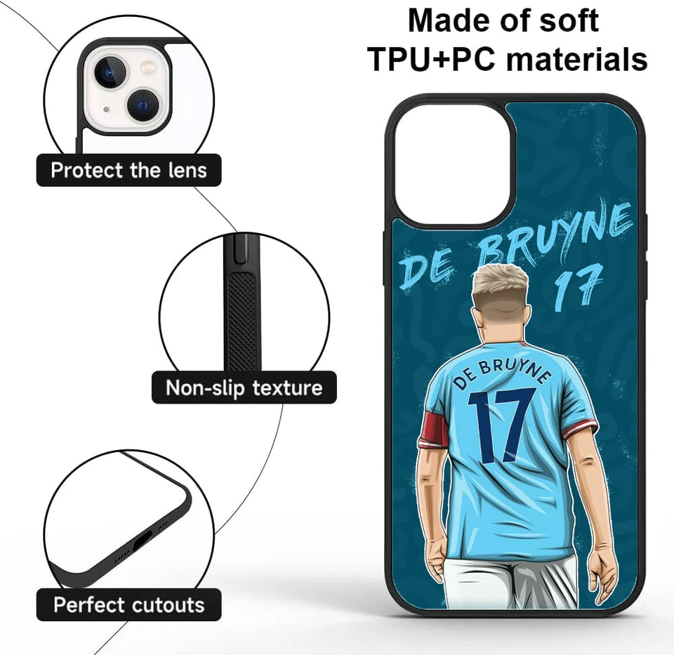 De Bruyne Graffiti TPU Phone Case For iPhone & Samsung