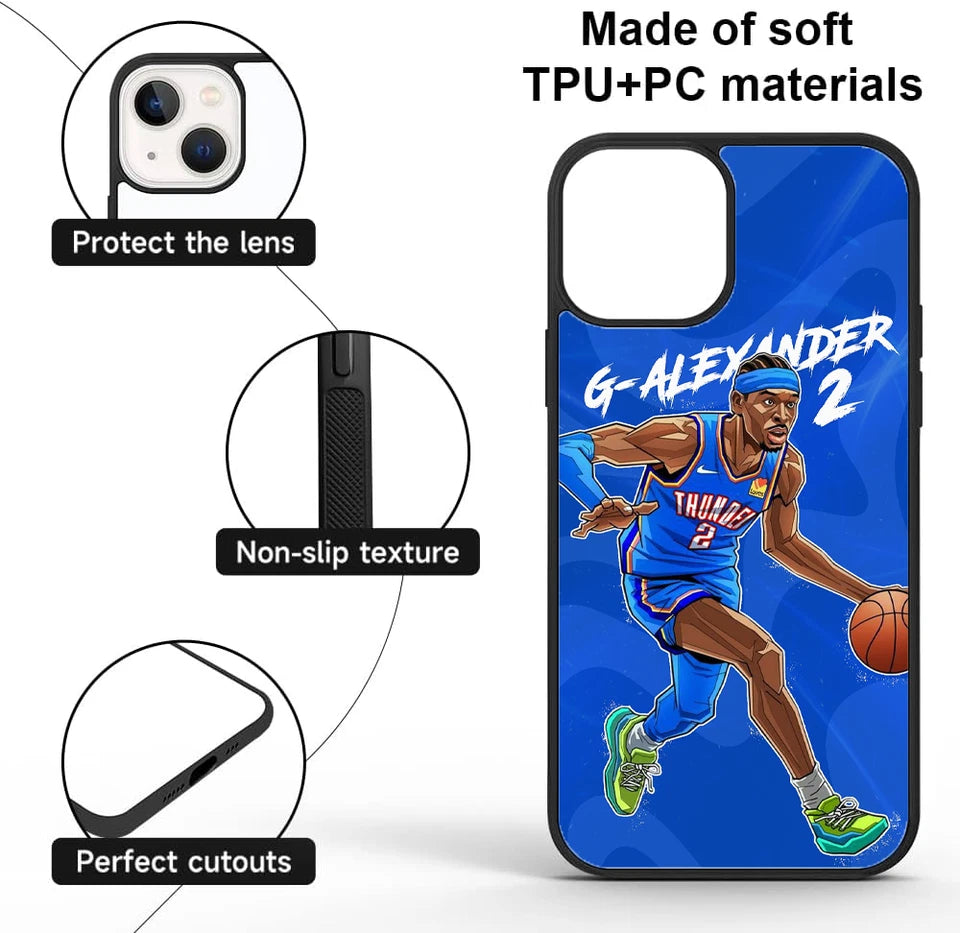 Gilgeous-Alexander NBA Photo Case for iPhone Samsung – Gift for Basketball Fans