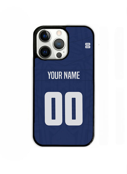New York Giants Football Colors Personalized Name & Number Phone Case for iPhone & Samsung