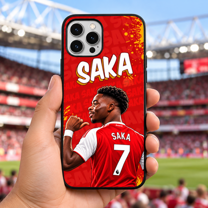 Bukayo Saka phone case lifestyle
