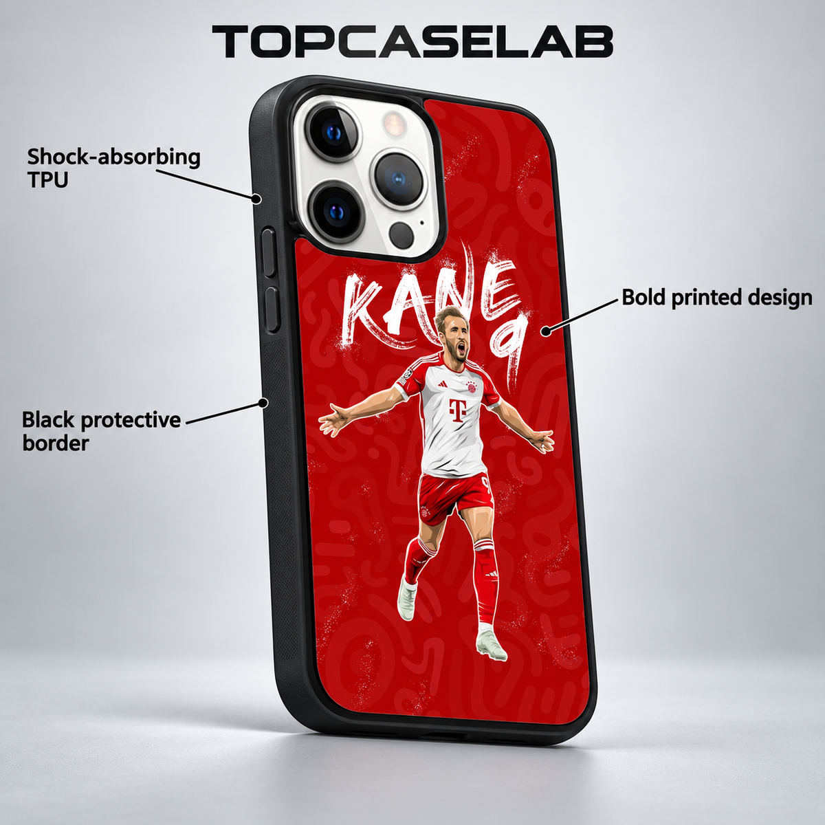 Kane Graffiti TPU Phone Case For iPhone & Samsung — features
