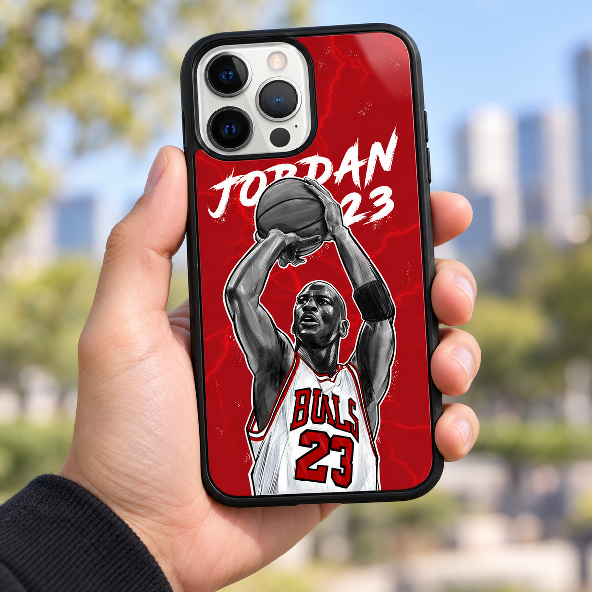Michael Jordan Art Case iPhone Samsung Graffiti Style Sneakerhead Gift — lifestyle