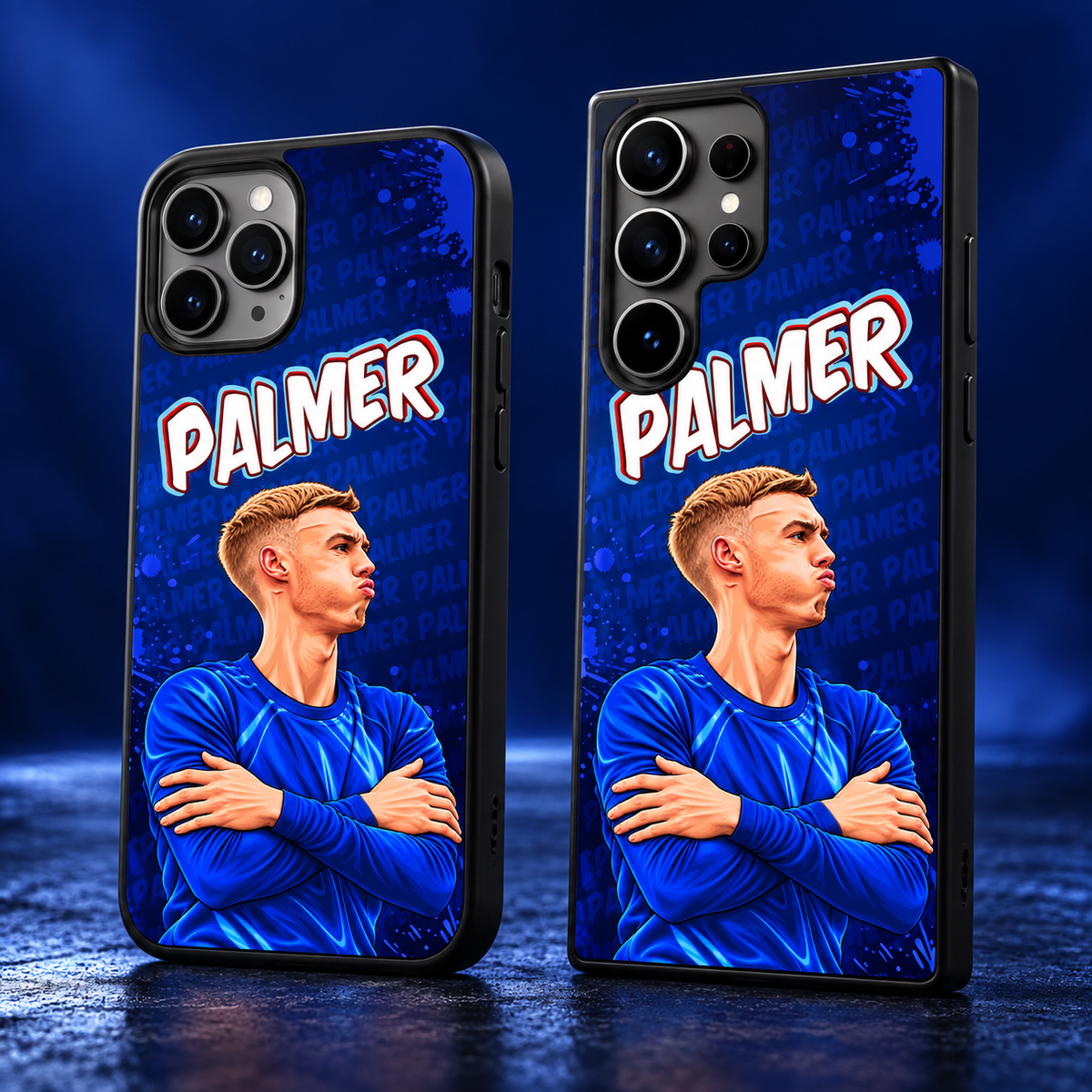 Cole Palmer graffiti black-edge TPU case main