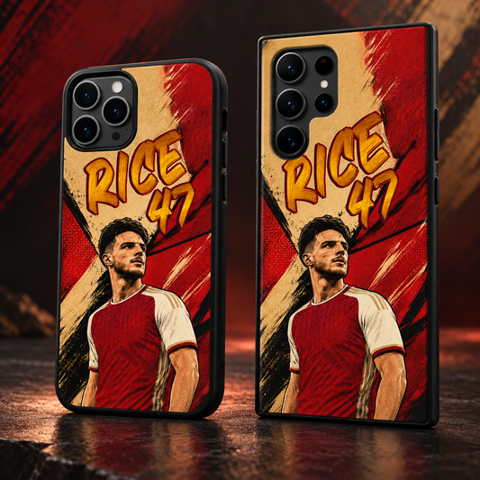 Declan Rice graffiti black-edge TPU case main