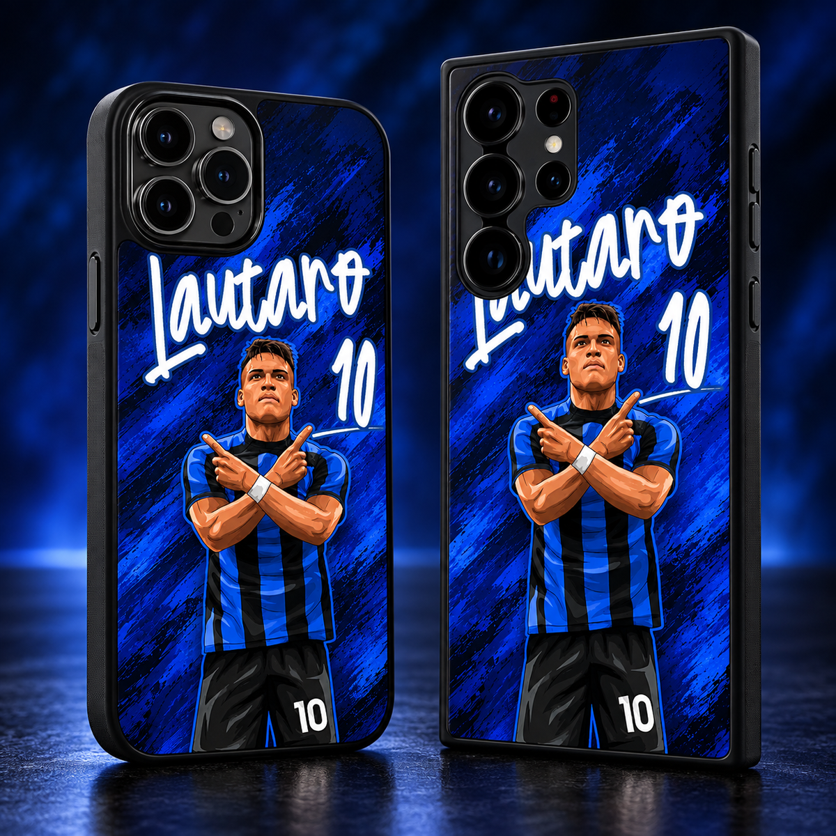 Lautaro Martínez graffiti black-edge TPU case main