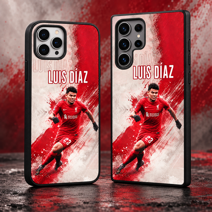 Luis Díaz graffiti black-edge TPU case main