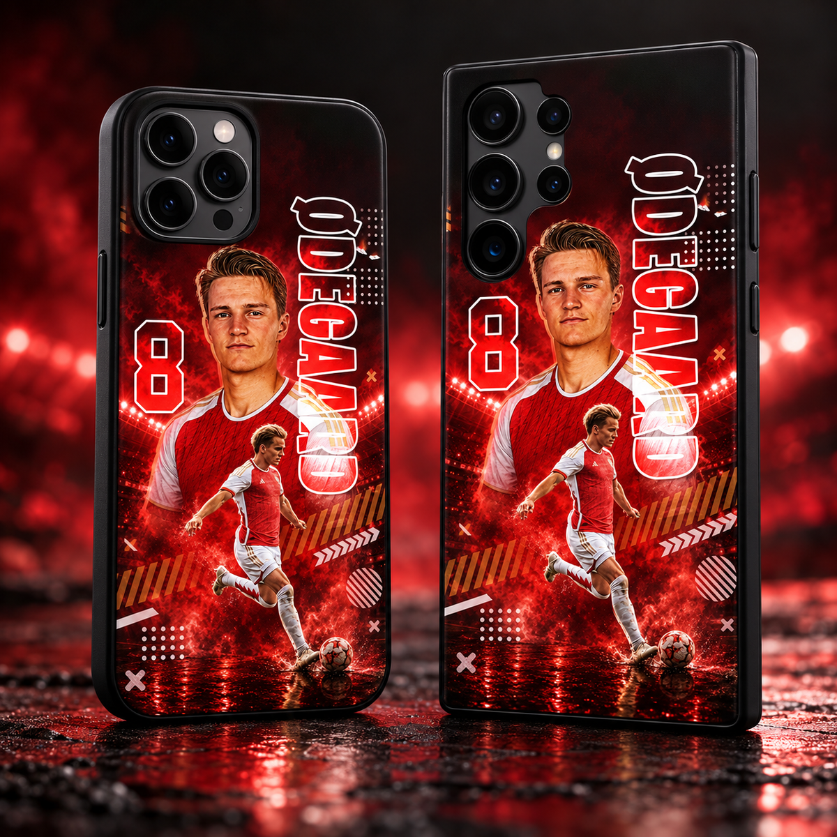 Martin Ødegaard graffiti black-edge TPU case main