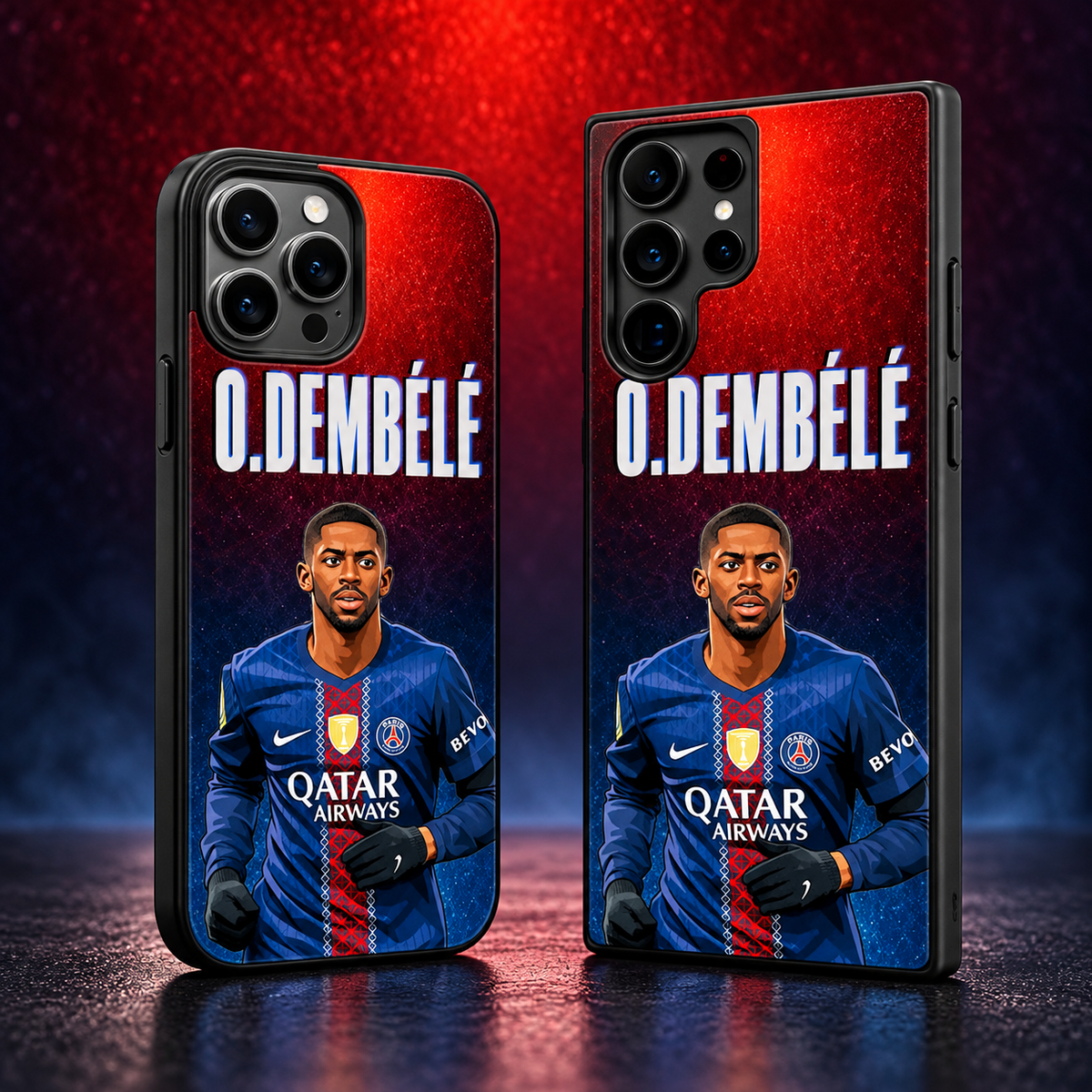 Ousmane Dembélé graffiti black-edge TPU case main