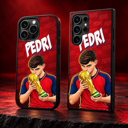 Pedri graffiti black-edge TPU case main