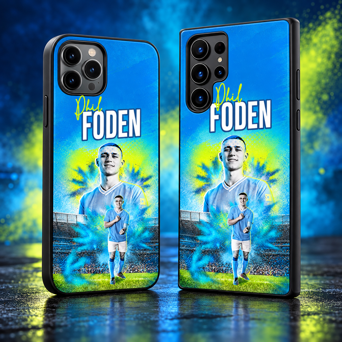Phil Foden graffiti black-edge TPU case main
