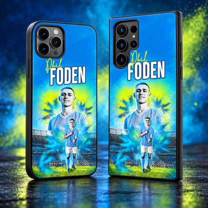 Phil Foden graffiti black-edge TPU case main