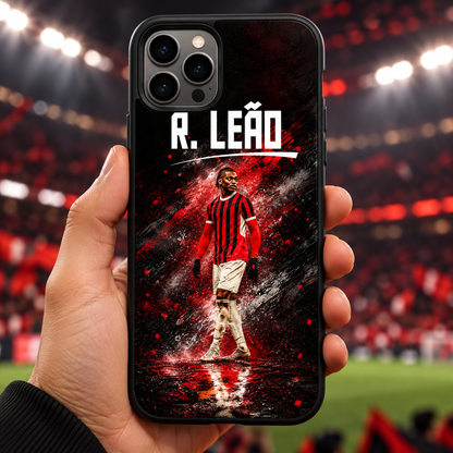 Rafael Leão graffiti black-edge TPU case lifestyle