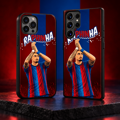 Raphinha graffiti black-edge TPU case main