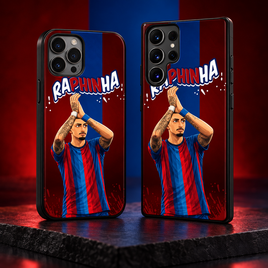 Raphinha graffiti black-edge TPU case main
