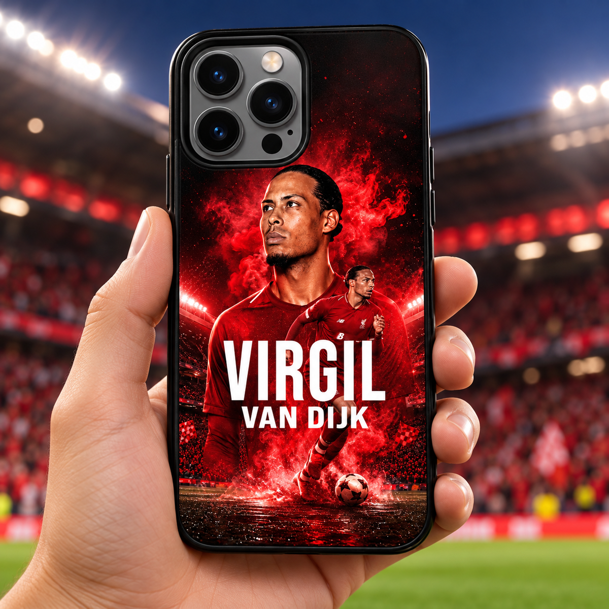 Virgil van Dijk TPU phone case — lifestyle