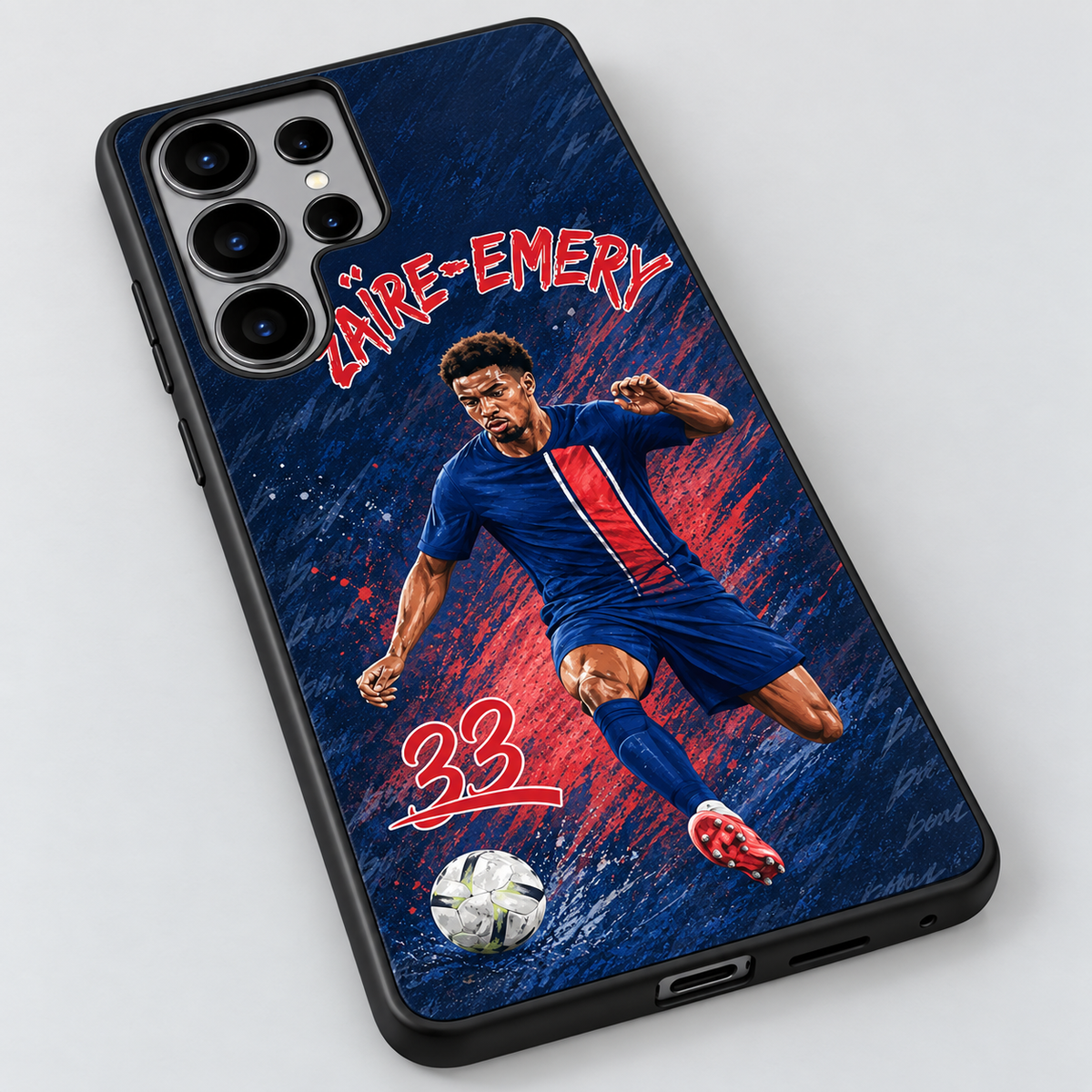 Warren Zaïre-Emery TPU phone case — detail