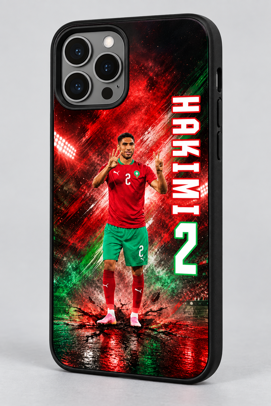 Achraf Hakimi graffiti TPU case close-up
