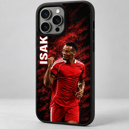 Alexander Isak graffiti TPU case close-up