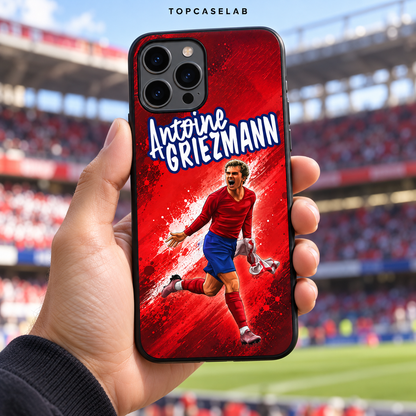 Antoine Griezmann graffiti black TPU phone case – lifestyle