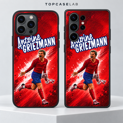 Antoine Griezmann graffiti black TPU phone case – main