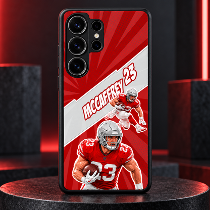 Christian McCaffrey graffiti TPU phone case Samsung studio