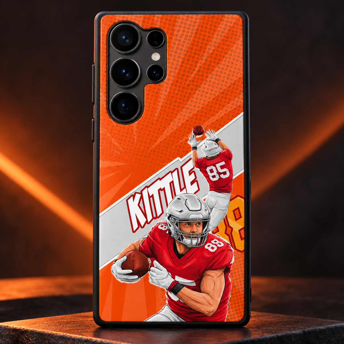 George Kittle graffiti TPU phone case Samsung studio