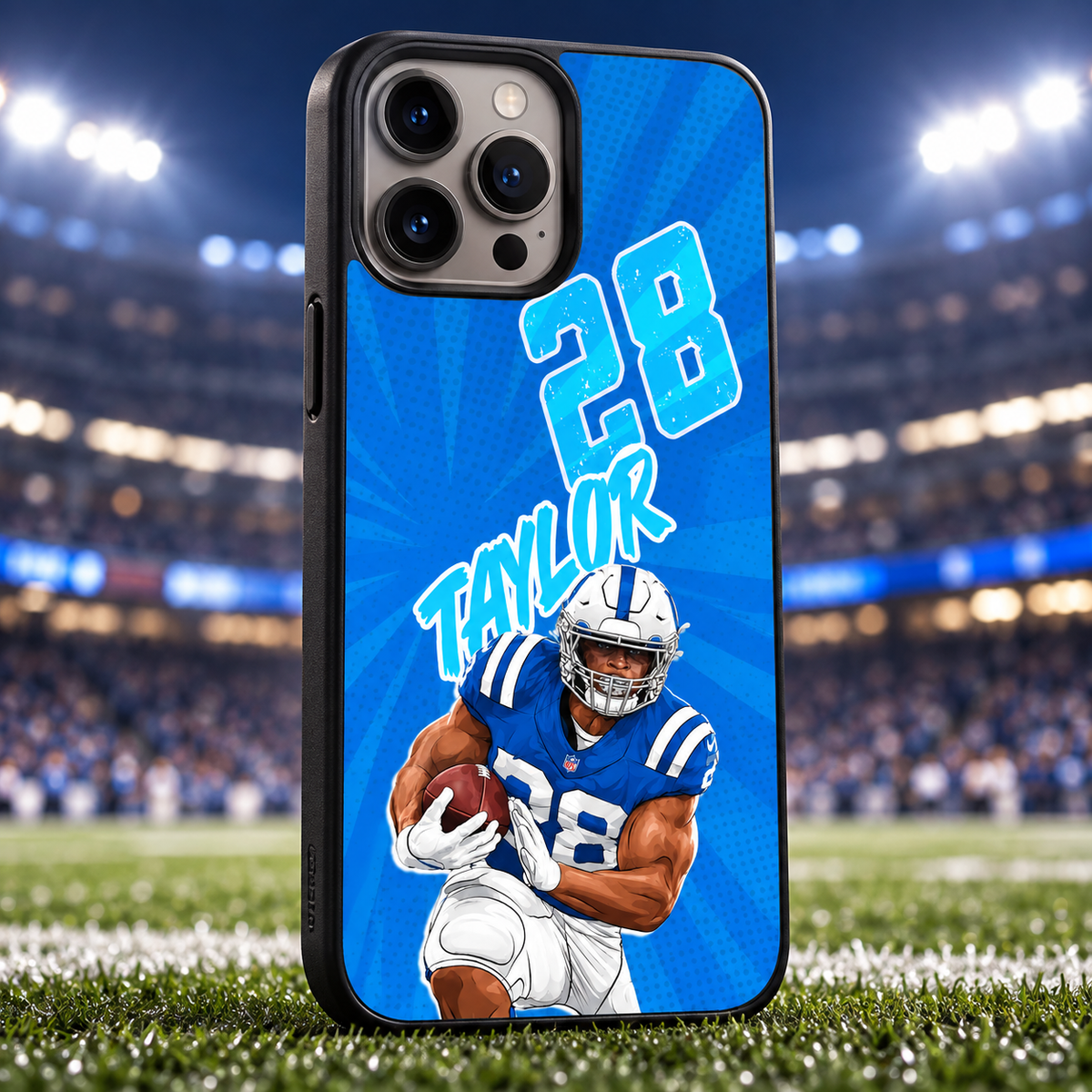 Jonathan Taylor graffiti TPU phone case stadium