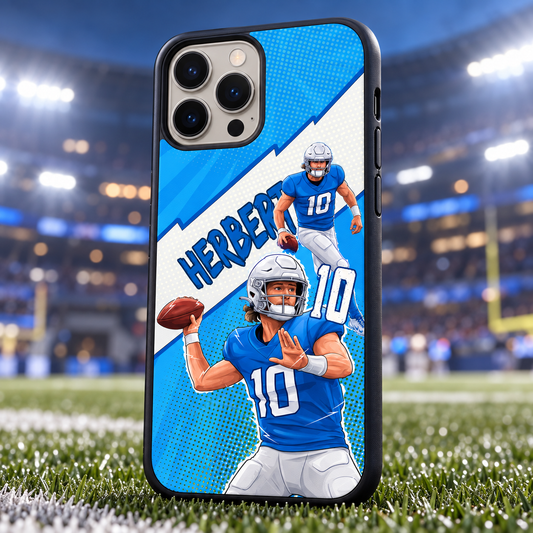 Justin Herbert graffiti TPU phone case stadium