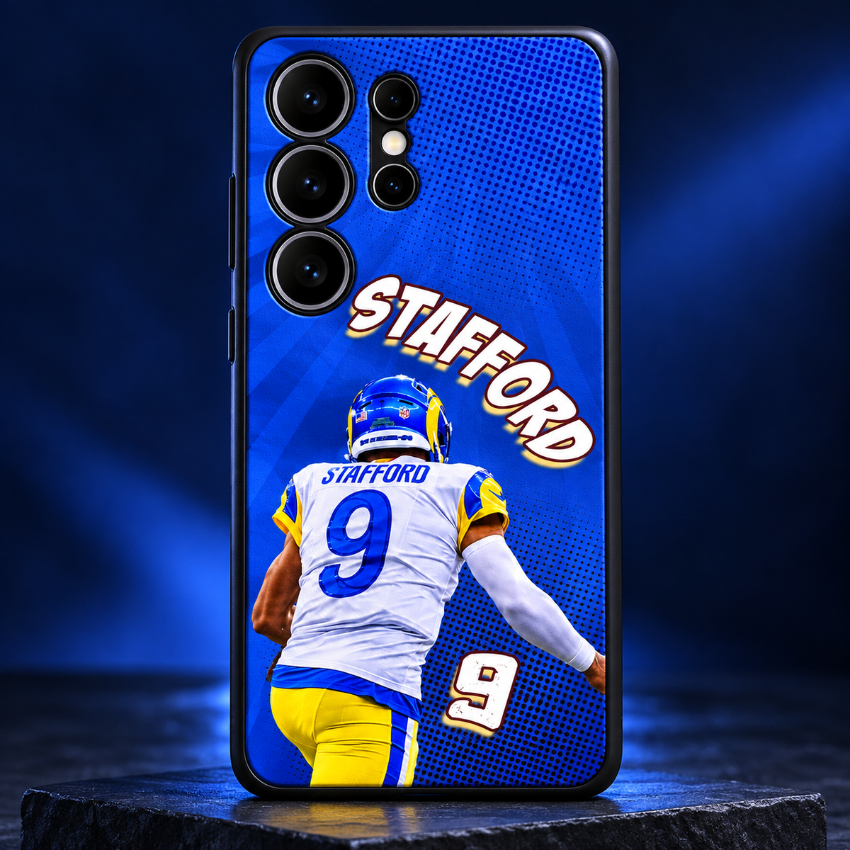 Matthew Stafford graffiti TPU phone case Samsung studio