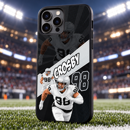 Maxx Crosby graffiti TPU phone case stadium