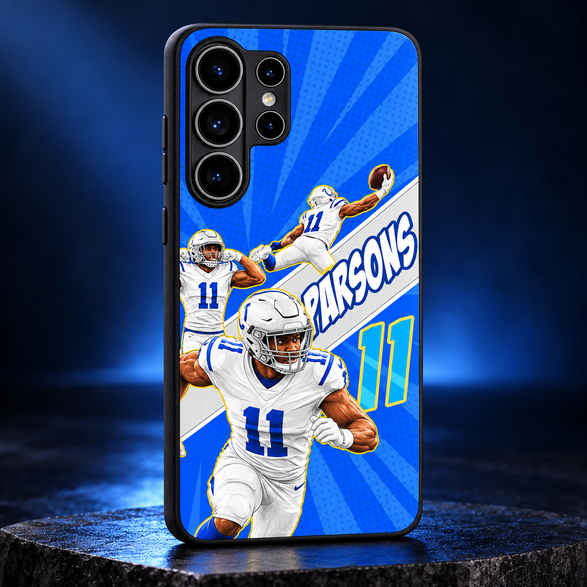 Micah Parsons graffiti TPU phone case Samsung studio