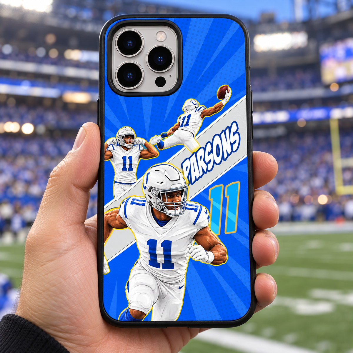 Micah Parsons graffiti TPU phone case lifestyle