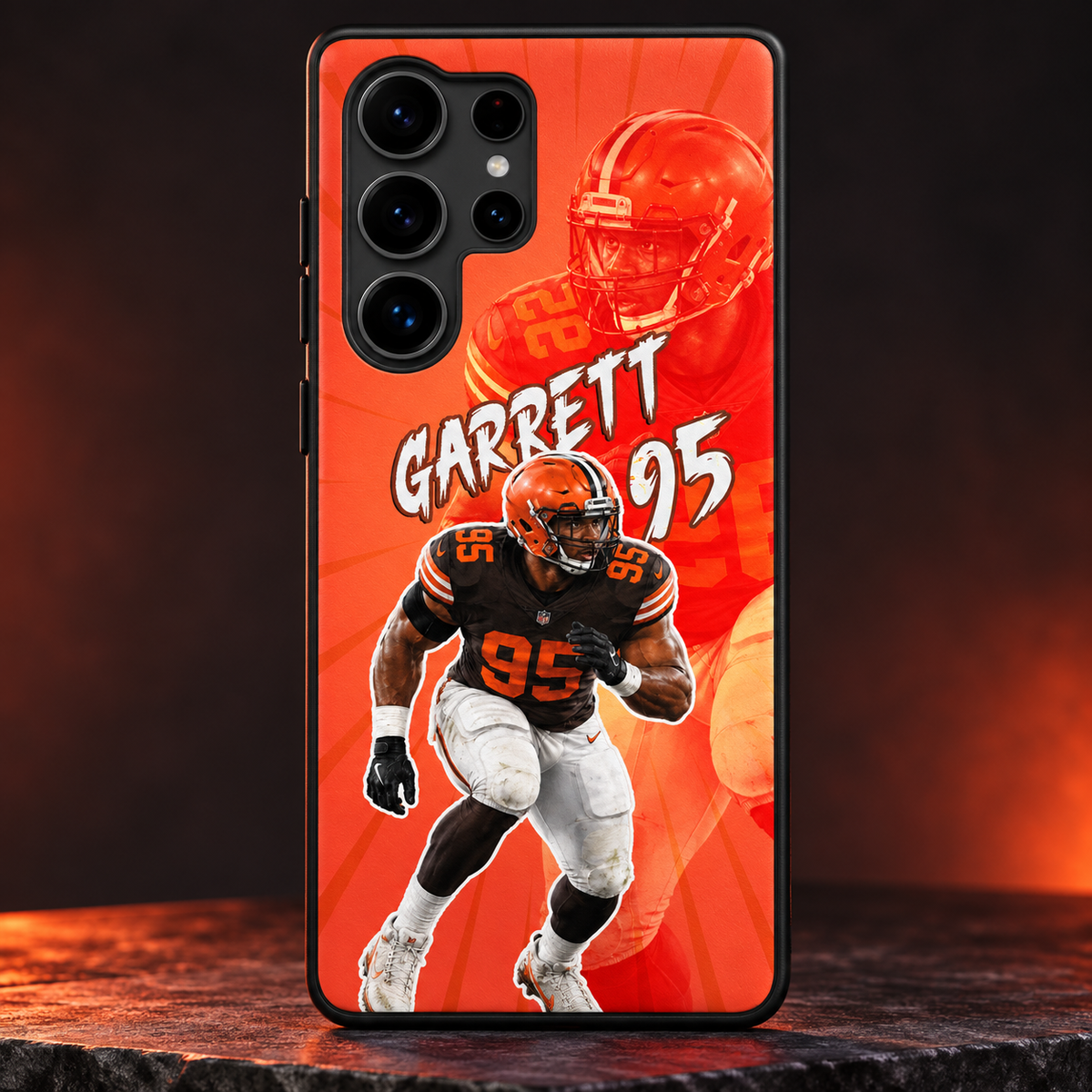 Myles Garrett graffiti TPU phone case Samsung studio