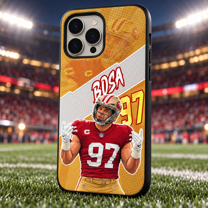 Nick Bosa graffiti TPU phone case stadium