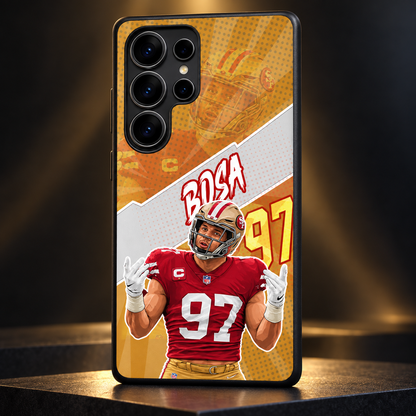 Nick Bosa graffiti TPU phone case Samsung studio