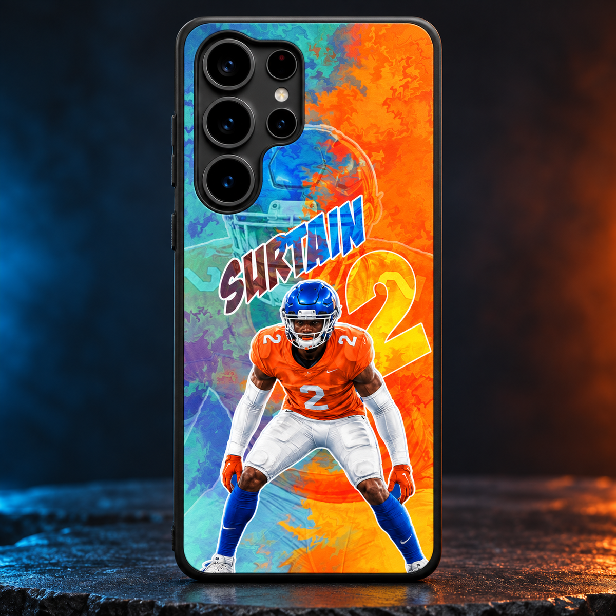Patrick Surtain graffiti TPU phone case Samsung studio