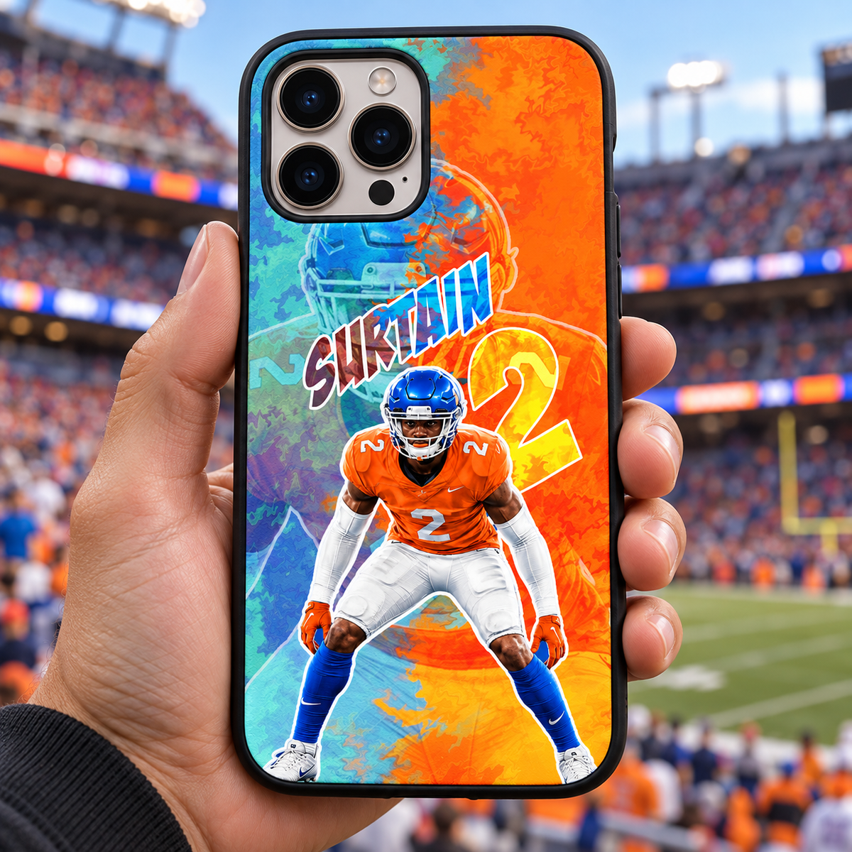 Patrick Surtain graffiti TPU phone case lifestyle