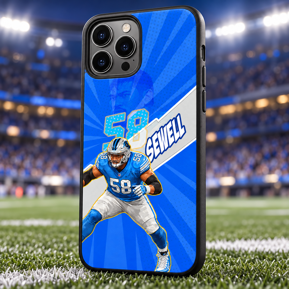 Penei Sewell graffiti TPU phone case stadium